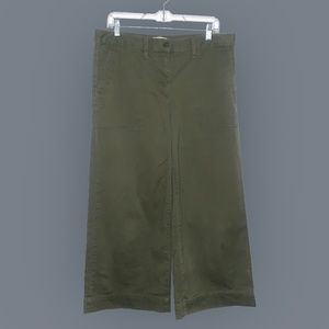 Olive Wide Leg Trousers